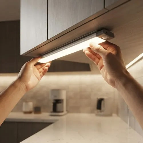 Lámpara Barra LED Recargable con Sensor de Movimiento, 30 cm