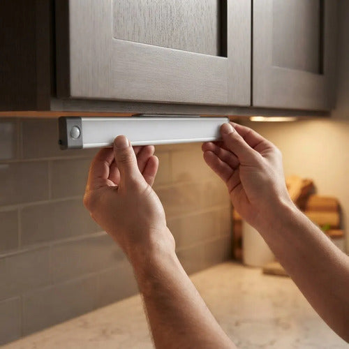 Lámpara Barra LED Recargable con Sensor de Movimiento, 30 cm