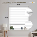 Cortina Roller Dúo Día y Noche Cenefa Metal