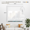Cortina Roller Blackout Lisa Casamuro con Visillo